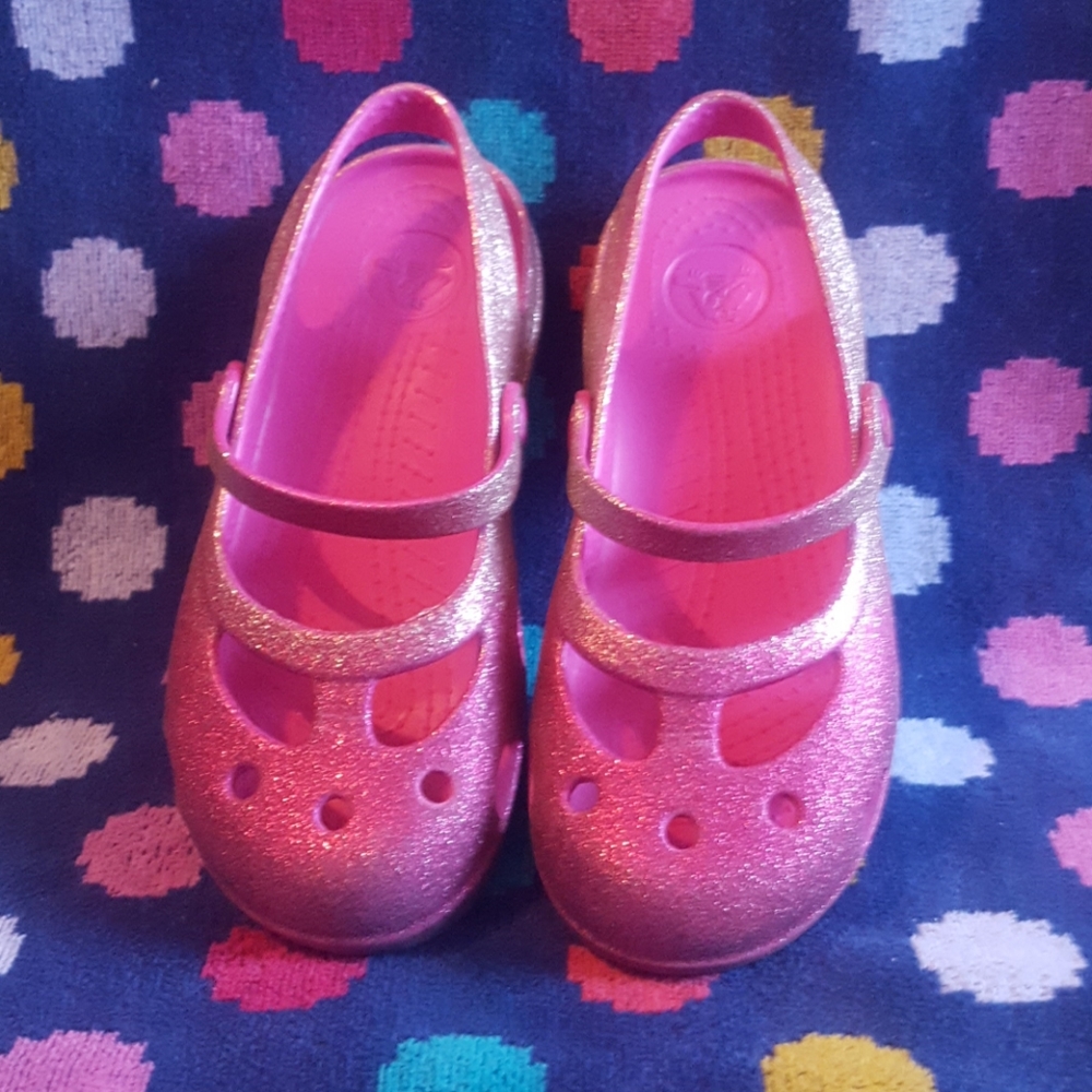 Little girls size 13 Crocs